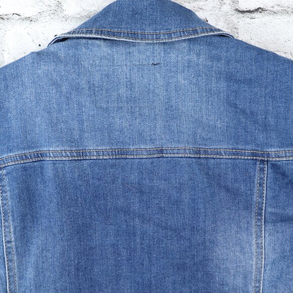 Blossom Women's Jean Denim Jacket Casual Button Down Stretch Stone Wash Size 2X - Picture 14 of 15